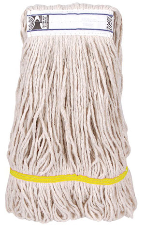 Cotton Kentucky Mop Head - Stay Flat Yellow Tag - 450Gram - 1x Per Pack